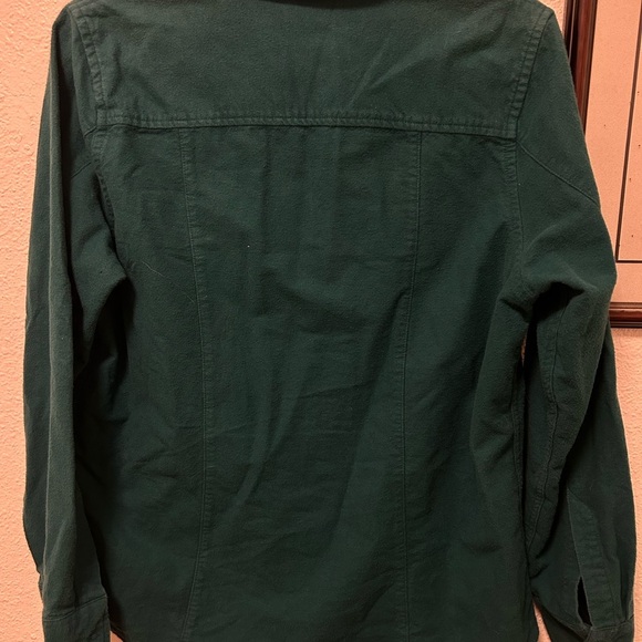 L.L. Bean Teal Long Sleeve Shirt women’s Medium - Picture 3 of 3